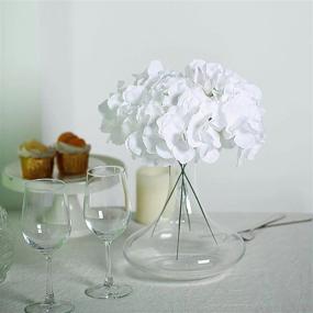 img 2 attached to 10 Pack White Artificial Hydrangea Heads With Dual Tone Stems - Efavormart