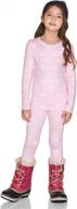 kids' & boys' and girls' thermal underwear set, soft fleece lined long johns base layer top & bottom for winter logo