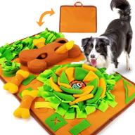 enhance your dog's mental stimulation with awoof snuffle mat - enrichment puzzle & feeding toy for smell training, stress relief and slow eating logo