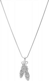 img 3 attached to Shine In Style With Spinningdaisy'S Silver Plated Crystal Ballet Slipper Necklace