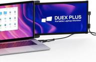 upgrade your laptop with mobile pixels duex plus portable monitor - usb c/usb a plug and play 13.3" screen extender 12.5" duex pro logo