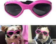 🐶 enhanced uv protection dog goggles | adjustable eye wear for small and medium breed puppies | pink логотип