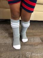 img 1 attached to Keep Your Little One'S Feet Fashionable And Cozy: Shop JuDanzy Knee High Tube Socks For Kids In A 2 Pack review by Scott Reid