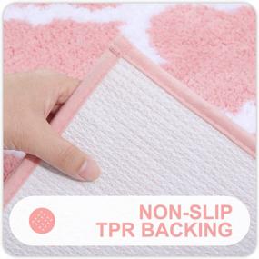 img 1 attached to Indulge In Luxury With OLANLY'S Pink Microfiber Bathroom Rug - Soft, Absorbent And Non-Slip For A Comfortable And Safe Bathing Experience