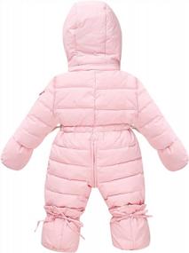 img 3 attached to WESIDOM Kids Winter Snowsuit Set: Hooded Artificial Fur Down Jacket Coat & Ski Bib Pants For Baby Boys Girls Toddlers
