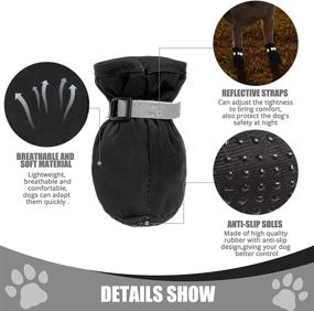 img 3 attached to BINGPET Anti Slip Dogs Boots Protectors