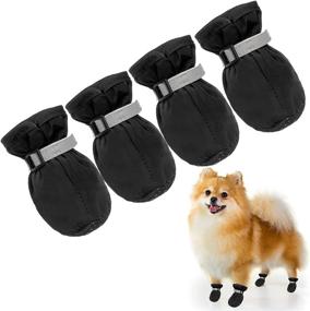 img 4 attached to BINGPET Anti Slip Dogs Boots Protectors