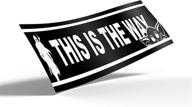 baby yoda stickers car decals: mandalorian 'this is the way' vinyl bumper sticker for car truck jeep laptop wall window room 3x11.5 inch (black) - water resistant логотип