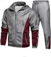 stay stylish and comfortable with ftcayanz men's athletic tracksuit set logo