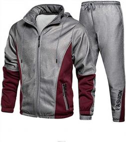 img 4 attached to Stay Stylish And Comfortable With FTCayanz Men'S Athletic Tracksuit Set