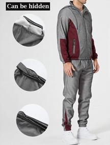 img 1 attached to Stay Stylish And Comfortable With FTCayanz Men'S Athletic Tracksuit Set