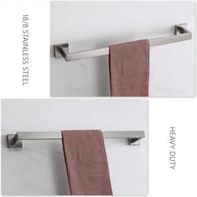 img 1 attached to 🛀 VELIMAX Premium Stainless Steel Towel Bar - Elegant Brushed Towel Rack for Bathroom