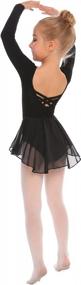 img 1 attached to Stylish Zaclotre Girl'S Ballet Leotard With Long Sleeve Skirted Dress For Dance Performance