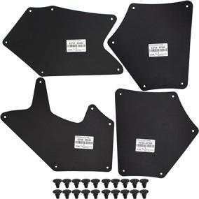 img 4 attached to 🚗 XUKEY Mud Flaps Mudguards for Toyota Tundra XK50 Sequoia XK60 2007-2020 with OE Numbers 53737-0C030 53736-0C030 53739-0C020 and Retaining Clips Retainer