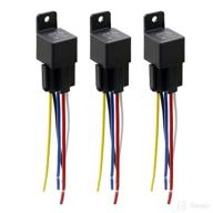 🚗 3-pack jd-2912 5 pin dc 48v 40a universal car vehicle motor fuse relay switch power kit with harness - by uxcell logo