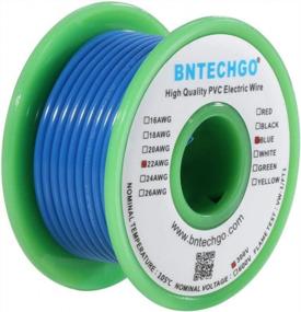 img 3 attached to BNTECHGO 22 Gauge PVC 1007 Electric Wire Blue 25 Ft 22 AWG 1007 Hook Up Stranded Copper Wire