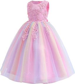 img 3 attached to 👗 Bridesmaid Princess Festival Carnival Sundress Clothing for Girls - Dresses