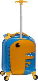 img 2 attached to My First Luggage Hardside Spinner Carry-On 16-Inch - Rockland Jr. Kid'S Dinosaur Design