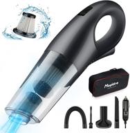 moyidea handheld car vacuum cleaner: portable corded vacuum for wet/dry use, with low noise, powerful hepa filters & bag - ideal for deep interior cleaning logo