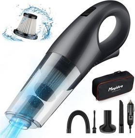 img 4 attached to Moyidea Handheld Car Vacuum Cleaner: Portable Corded Vacuum for Wet/Dry Use, with Low Noise, Powerful HEPA Filters & Bag - Ideal for Deep Interior Cleaning