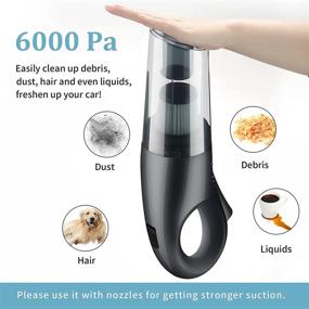 img 1 attached to Moyidea Handheld Car Vacuum Cleaner: Portable Corded Vacuum for Wet/Dry Use, with Low Noise, Powerful HEPA Filters & Bag - Ideal for Deep Interior Cleaning