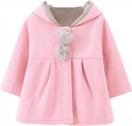 toddler baby girl long sleeve button a line jacket fall winter outwear trench coat logo