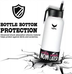 img 1 attached to Protect Your Water Bottle With Vmini'S Anti-Slip Silicone Boot- Fits Hydro Flask And More 12-40 Oz Bottles