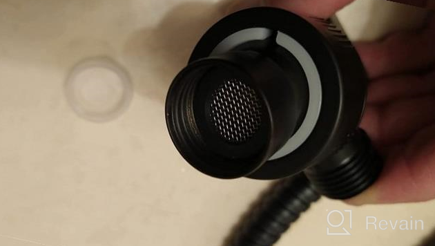 img 1 attached to Experience A Sparkling Clean With Cobbe High Pressure 9 Function Shower Head With Built-In Power Spray And Stainless Steel Hose - Matte Black review by Bob Trapp