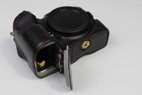 img 1 attached to Сумка для камеры Nikon Z7 с ручным ремешком, защитный получехол из искусственной кожи - черный