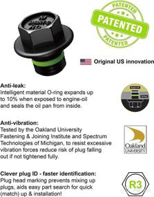 img 1 attached to 🔧 SMART-O R9 Oil Drain Plug 1/2 - Smart Features & Benefits, High-Performance Sealing Technology, Patented Anti-Leak & Anti-Vibration Mechanism