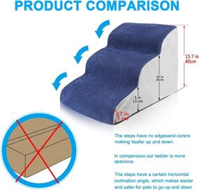 img 3 attached to 🐾 Convenient Dog Ramps and Steps for Couch: Pet Steps, Dog Stairs, and Small Dog Ramp