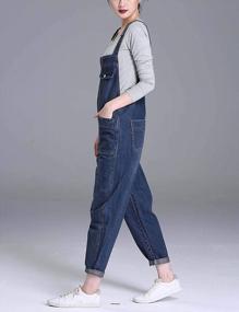 img 2 attached to Soojun Women'S Casual Baggy Denim Bib Overall