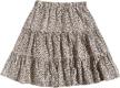 milumia leopard elastic ruffle tiered girls' clothing at skirts & skorts logo