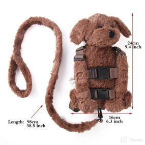 img 1 attached to 🐶 2-in-1 Naughty Dog Toddler Backpack Harness with Safety Leash | Walking Toddler Leash for Boys and Girls (1-3 Years Old)