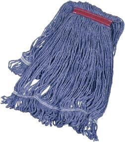 img 4 attached to AmazonBasics Synthetic Mop Head 6-Pack - Blue, Large Size, Loop-End, 1.25-Inch Headband