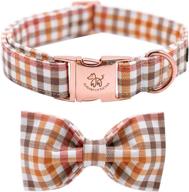 🐶 elegantly designed tail dog collar with bowtie, comfortable bowtie dog collar, adjustable collar for small, medium, and large dogs and cats логотип