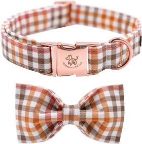 img 4 attached to 🐶 Elegantly Designed Tail Dog Collar with Bowtie, Comfortable Bowtie Dog Collar, Adjustable Collar for Small, Medium, and Large Dogs and Cats