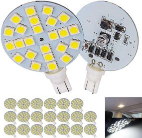 img 4 attached to Upgrade Your Lighting With 921 168 194 T10 LED Bulb Lamp 20-Pack, Super Bright White 24-SMD DC/AC 12V For Landscaping And Interior Decor