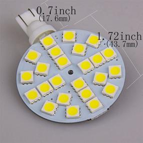 img 2 attached to Upgrade Your Lighting With 921 168 194 T10 LED Bulb Lamp 20-Pack, Super Bright White 24-SMD DC/AC 12V For Landscaping And Interior Decor