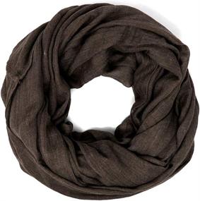 img 3 attached to 🧣 Cotton Weight Infinity Women's Scarves & Wraps by Me Plus