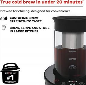 img 3 attached to Instant Pot Electric Cold Brew Coffee Maker - Quickly Make Custom Strength 32Oz Pitcher, Dishwasher Safe
