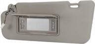 replacement sailead sun visor for 2006-2008 nissan murano - left driver side, beige, with illuminated mirror, without sunroof - oe part 96401-cc22b 96401cc22b logo