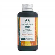 vegan hair & body oil with mandarin and bergamot essential oil for boosted shine - 100ml by the body shop logo