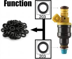 img 1 attached to Revamp Your Fuel System With HiSport'S Universal Fuel Injector O-Rings Set - 50 Piece Repair Kit [7.52Mm X 3.53 Mm]