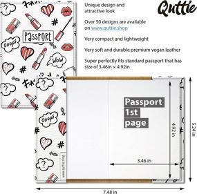 img 3 attached to Quttie Leather Passport Unicorn Pattern Travel Accessories at Passport Covers
