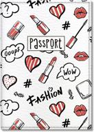 quttie leather passport unicorn pattern travel accessories at passport covers логотип