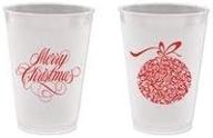 christmas frost flex plastic cups household supplies logo