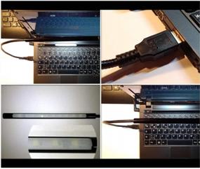 img 3 attached to 🌟 DZYDZR USB LED Laptop Lamp with Gooseneck, Touch Dimmer, 10 LEDs, 1W, 5V (Gold)