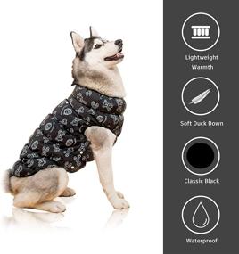 img 2 attached to Pet Sregno XL Dog Cold Weather Windproof Button Vest Waterproof Puffer Jacket Clothes - Medium Dog Winter Warm Coat in Black