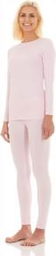 img 4 attached to Warm Up In Style: Bodtek Women'S Thermal Long Underwear Set With Fleece Lining For Extreme Cold Weather